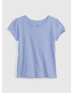 Футболка с логотипом, синий Gap