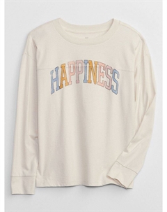 Детская футболка счастья, белый Gap