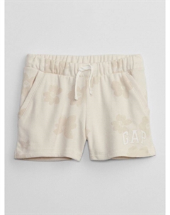 Детские шорты с логотипом, бежевый Gap