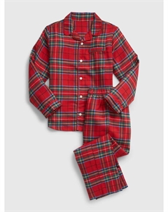 Клетчатая детская пижама, красный Gap