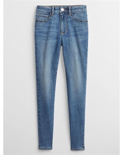 Детские джеггинсы с высокой посадкой, синий Gap