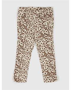Леггинсы с леопардовым принтом, бежевый Gap