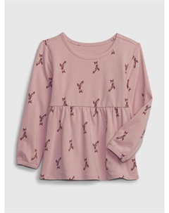 Узорчатый топ, розовый Gap