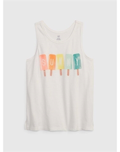 Детский органический солнечный топ, белый Gap
