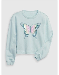 Детский свитшот с пайетками, синий Gap