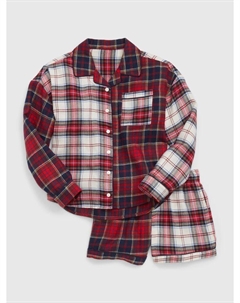 Клетчатая детская пижама, красный Gap
