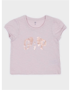 Футболка с логотипом, розовый Gap