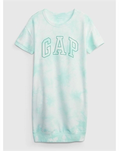 Детское платье с логотипом., зеленый Gap