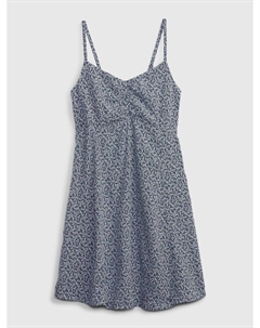 Детское платье-комбинация с рисунком, синий Gap