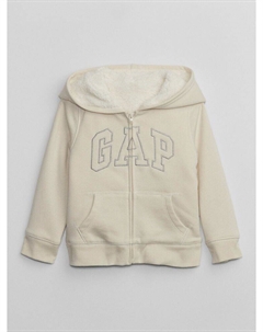 Утепленная толстовка с логотипом, бежевый Gap