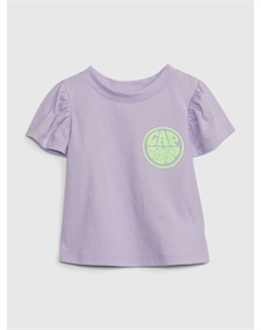 Футболка с логотипом, фиолетовый Gap