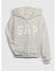Детская утепленная толстовка с логотипом, серый Gap