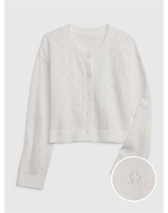 Детский плетеный кардиган, белый Gap