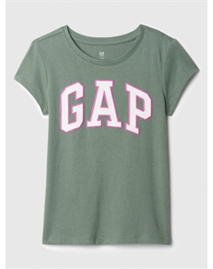 Детская футболка с логотипом, зеленый Gap