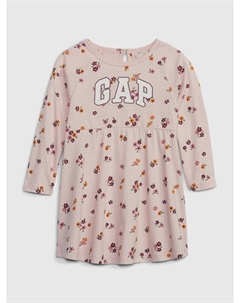 Платье с логотипом, розовый Gap