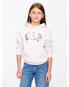 Детская толстовка с логотипом, бежевый Gap