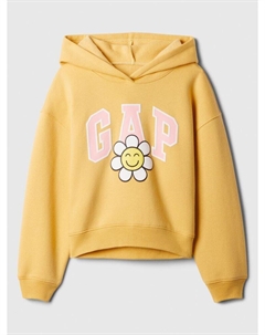 Детская толстовка оверсайз с логотипом, желтый Gap