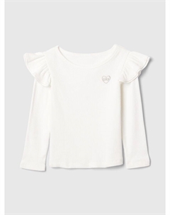 Топ с рюшами, белый Gap