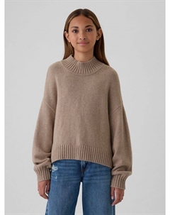 Детский свитер оверсайз из кэшсофта, бежевый Gap