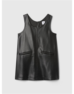 Платье из искусственной кожи, черный Gap