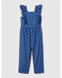 Льняной комбинезон, синий Gap