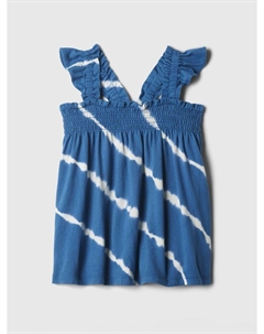 Узорчатый топ, синий Gap