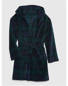 Детский клетчатый халат, зеленый Gap