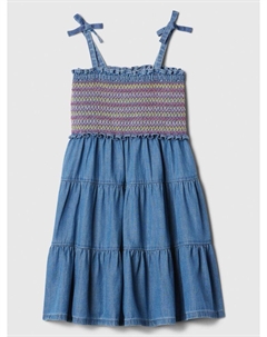 Платье миди из шамбре, синий Gap