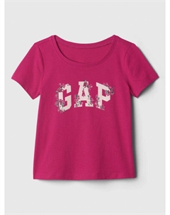 Футболка с логотипом, фиолетовый Gap