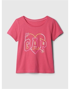 Футболка с логотипом, розовый Gap