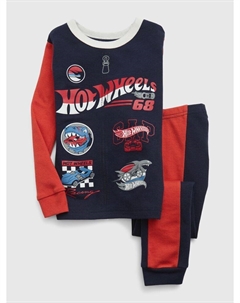 Детская пижама с выкройками hot wheels, синий Gap