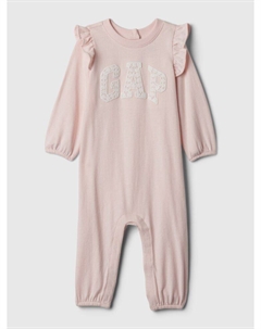 Комбинезон с логотипом, розовый Gap