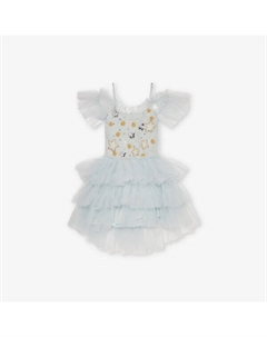 Платье-Пачка из тюля Starry delight, украшенное пайетками и бисером, возраст 2-11 лет, синий Tutu du monde