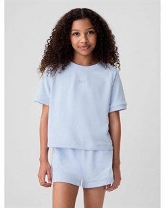 Детская толстовка с короткими рукавами, синий Gap