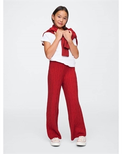 Детские брюки каше мягкой вязки, красный Gap