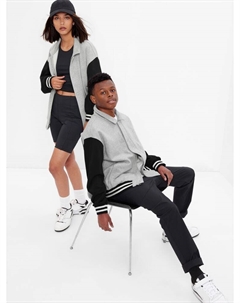 Подростковая куртка-бомбер, серый Gap