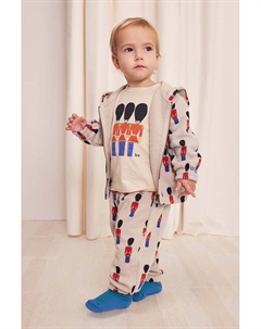 Детские хлопковые спортивные брюки Little Tin Soldier, бежевый Bobo choses