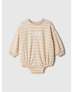 Боди с логотипом, бежевый Gap