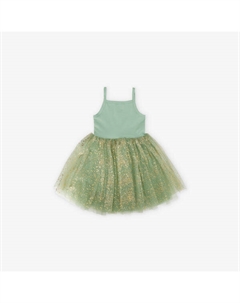 Платье-Пачка из хлопковой смеси с блестками, 1-8 лет, зеленый Bob & blossom