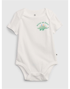 Боди из органического хлопка, белый Gap