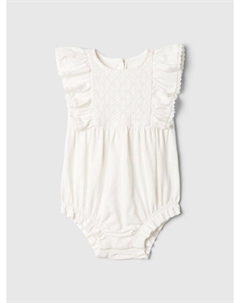 Хлопковое боди, белый Gap