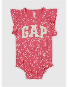 Боди с цветочным принтом, красный Gap