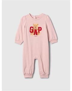Комбинезон с логотипом, розовый Gap