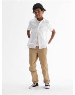 Детские брюки-чиносы, бежевый Gap