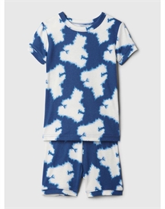Пижама с узором, синий Gap