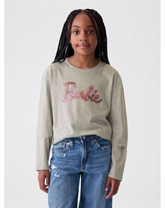 Детская футболка с пайетками, серый Gap