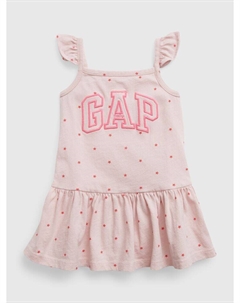Платье с логотипом, розовый Gap