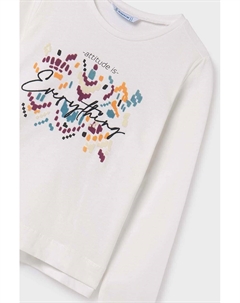 Детская футболка с длинными рукавами, фиолетовый Mayoral