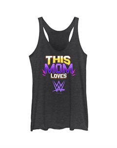 Майка с изображением Racerback для юниоров WWE This Mom Loves WWE Racerback Licensed character