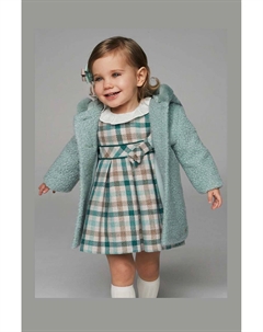 Шерстяное платье для детей, бирюзовый Mayoral